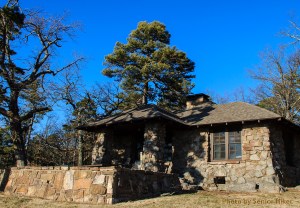 The back of 'our' cabin, Mt. Nebo, Arkansas.  February 27, 2014.