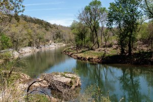 Harpeth River, Narrows of the Harpeth State Park, Kingston Springs, Tennessee.  April 20, 2014.