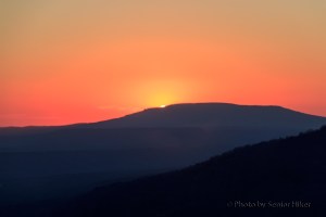 Sunset at Mt. Nebo, Arkansas. February 26, 2014.
