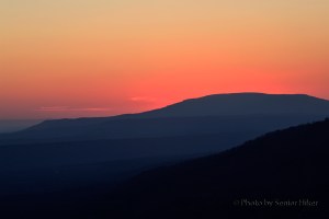 Sunset at Mt. Nebo, Arkansas. February 26, 2014.
