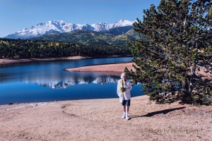 Betsy at Crystal Creek Reservoir, Pikes Peak, Colorado.  September 14, 2012.