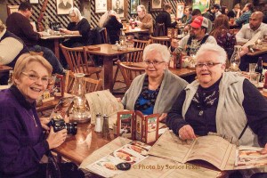 Betsy, Ruth and Gwen at Cracker Barrel, Nashville, Tennessee.  December 29, 2014.
